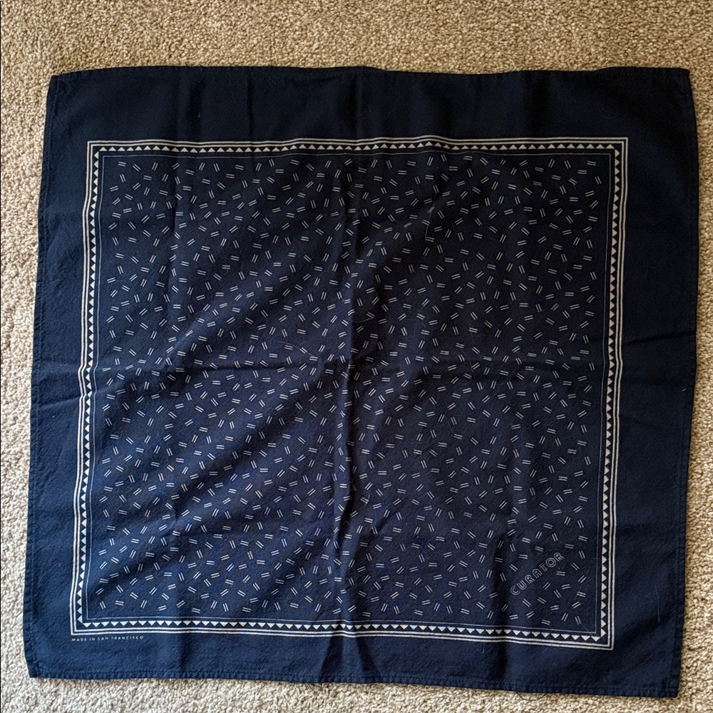 Curator SF Navy Blue Scarf Kerchief
